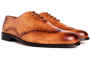 ANTIQUE PUNCHED WHOLECUT OXFORD